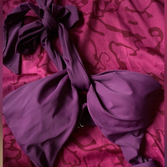 Andrea Iyamah Purple One Piece Swimsuit - Picture 6 of 8